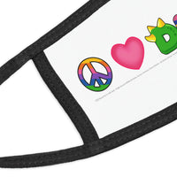 DINO-BUDDIES® - Peace Love DINO™ (One Line) - Kid's Face Mask