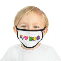 DINO-BUDDIES® - Peace Love DINO™ (One Line) - Kid's Face Mask