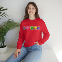 DINO-BUDDIES® - Peace Love DINO™ (One-Line) - Unisex Adult Crewneck Sweatshirt