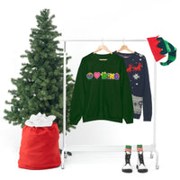 DINO-BUDDIES® - Peace Love DINO™ (One-Line) - Unisex Adult Crewneck Sweatshirt