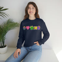 DINO-BUDDIES® - Peace Love DINO™ (One-Line) - Unisex Adult Crewneck Sweatshirt