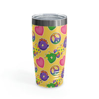 DINO-BUDDIES® - Peace Love DINO™ - Ringneck Tumbler, 20oz