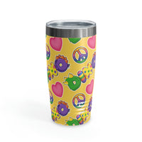 DINO-BUDDIES® - Peace Love DINO™ - Ringneck Tumbler, 20oz