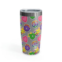 DINO-BUDDIES® - Peace Love DINO™ - Ringneck Tumbler, 20oz