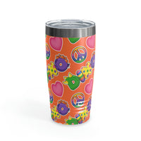 DINO-BUDDIES® - Peace Love DINO™ - Ringneck Tumbler, 20oz