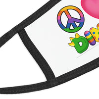 DINO-BUDDIES® - Peace Love DINO™ (Square) - Kid's Face Mask