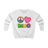 DINO-BUDDIES® - Peace Love DINO™ (Square) - Kid's Sweatshirt