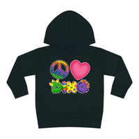 DINO-BUDDIES® - Peace Love DINO™ (Square) - Toddler Pullover Fleece Hoodie