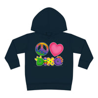 DINO-BUDDIES® - Peace Love DINO™ (Square) - Toddler Pullover Fleece Hoodie