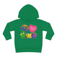 DINO-BUDDIES® - Peace Love DINO™ (Square) - Toddler Pullover Fleece Hoodie