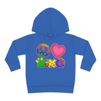 DINO-BUDDIES® - Peace Love DINO™ (Square) - Toddler Pullover Fleece Hoodie
