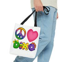 DINO-BUDDIES® - Peace Love DINO™ - Tote Bag (Gusseted)