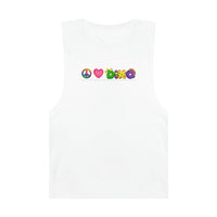 DINO-BUDDIES® - Peace Love DINO™ - Unisex Adult Barnard Tank