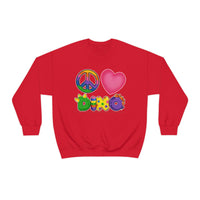 DINO-BUDDIES® - Peace Love DINO™ - Unisex Adult Crewneck Sweatshirt