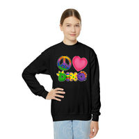 DINO-BUDDIES® - Peace Love DINO™ - Youth Crewneck Sweatshirt