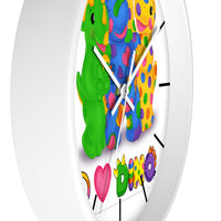 DINO-BUDDIES® - Peace Love DINO™ w/3 Dino-Buddies - Wall Clock