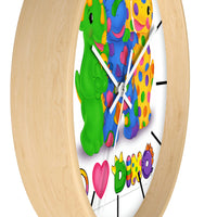 DINO-BUDDIES® - Peace Love DINO™ w/3 Dino-Buddies - Wall Clock