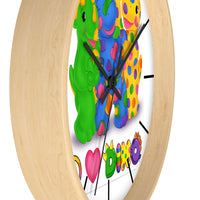 DINO-BUDDIES® - Peace Love DINO™ w/3 Dino-Buddies - Wall Clock