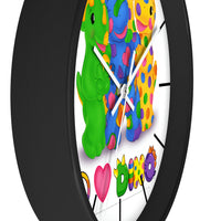 DINO-BUDDIES® - Peace Love DINO™ w/3 Dino-Buddies - Wall Clock