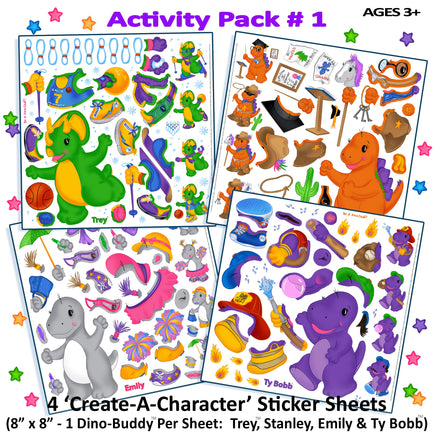 Dino-Buddies®™ Activity Pack #1 - Stickers