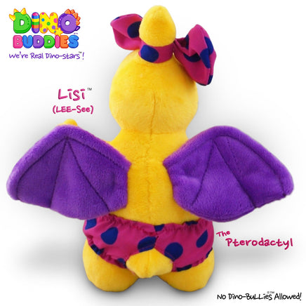 DINO-BUDDIES®™ - Dinosaur Plush Stuffed Animal - LISI™️ - The Pterodactyl