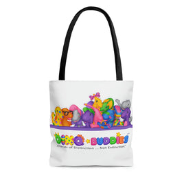 DINO-BUDDIES® - All the Dino-Buddies - They're Friends of Distinction ... Not Extinction™ - Tote Bag (Gusseted)