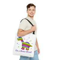 DINO-BUDDIES® - I'm a Dino-Star® with Bo (Brontosaurus) - Tote Bag (Gusseted)