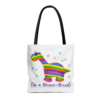 DINO-BUDDIES® - I'm a Dino-Star® with Bo (Brontosaurus) - Tote Bag (Gusseted)