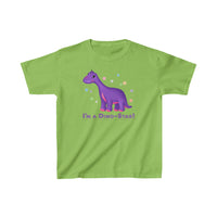 DINO-BUDDIES® - I'm a Dino-Star!® with Casey (Brachiosaurus) - Cute Dinosaur T-Shirt Youth