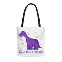 DINO-BUDDIES® - I'm a Dino-Star!® with Casey (Brachiosaurus) - Tote Bag (Gusseted)