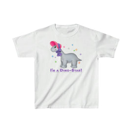 DINO-BUDDIES® - I'm a Dino-Star!® with Emily (Apatosaurus) - Cute Dinosaur T-Shirt Youth