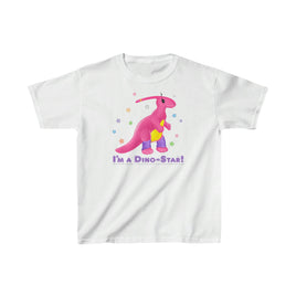 DINO-BUDDIES® - I'm a Dino-Star!® with Jamie (Parasaurolophus) - Cute Dinosaur T-Shirt Youth