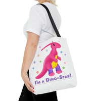 DINO-BUDDIES® - I'm a Dino-Star!® with Jamie (Parosaurolophus) - Tote Bag (Gusseted)