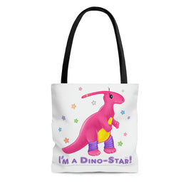 DINO-BUDDIES® - I'm a Dino-Star!® with Jamie (Parosaurolophus) - Tote Bag (Gusseted)