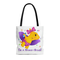 DINO-BUDDIES® - I'm a Dino-Star® with Lisi (Pterodactyl) Flying - Tote Bag (Gusseted)
