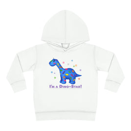 DINO-BUDDIES® - I'm a Dino-Star® with Patches (Apatosaurus) - Toddler Pullover Fleece Hoodie