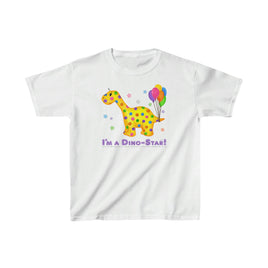 DINO-BUDDIES® - I'm a Dino-Star!® with Rollo (Apatosaurus) - Cute Dinosaur T-Shirt Youth