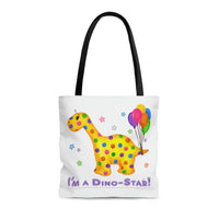 DINO-BUDDIES® - I'm a Dino-Star!® with Rollo (Apatosaurus) - Tote Bag (Gusseted)