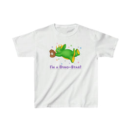 DINO-BUDDIES® - I'm a Dino-Star!® with Trey (Triceratops) - Cute Dinosaur T-Shirt Youth