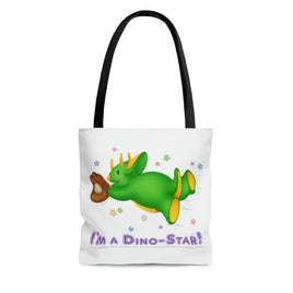 DINO-BUDDIES® - I'm a Dino-Star!® with Trey (Triceratops) - Tote Bag (Gusseted)