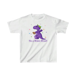 DINO-BUDDIES® - I'm a Dino-Star!® with Ty Bobb (T-Rex Tyrannosaurus) - Cute Dinosaur T-Shirt Youth