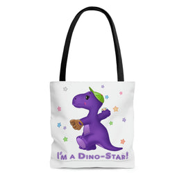 DINO-BUDDIES® - I'm a Dino-Star!® with Ty Bobb (T-Rex Tyrannosaurus) - Tote Bag (Gusseted)