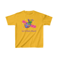 DINO-BUDDIES® - Let's Dino-Soar!™ with Trey (T-Rex Tyrannosaurus) in Airplane - Cute Dinosaur T-Shirt Youth