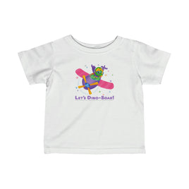 DINO-BUDDIES® - Let's Dino-Soar™ with Trey (Triceratops) in Airplane - Infant Fine Jersey Tee