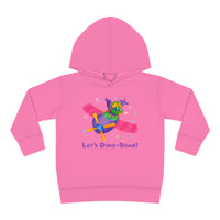 DINO-BUDDIES® - Let's Dino-Soar™ with Trey (Triceratops) in Airplane - Toddler Pullover Fleece Hoodie
