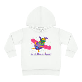 DINO-BUDDIES® - Let's Dino-Soar™ with Trey (Triceratops) in Airplane - Toddler Pullover Fleece Hoodie