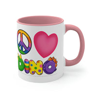DINO-BUDDIES® - Peace Love DINO™ - Accent Coffee Mug, 11oz