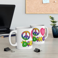 DINO-BUDDIES® - Peace Love DINO™ - Ceramic Mug 11oz