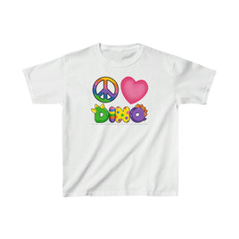 DINO-BUDDIES® - Peace Love DINO™ - Cute Dinosaur T-Shirt Youth