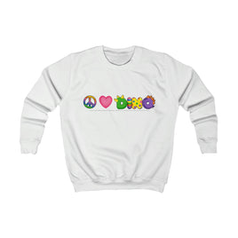 DINO-BUDDIES® - Peace Love DINO™ (One Line) - Kid's Sweatshirt